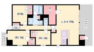 ワコーレ姫路オーナーズレジデンス【8階】の間取り