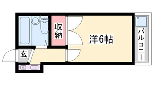ヴァンヴェール宮西【204号室】の間取り