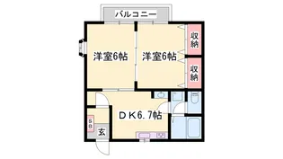 マロン・ハイツ今在家【2階】の間取り