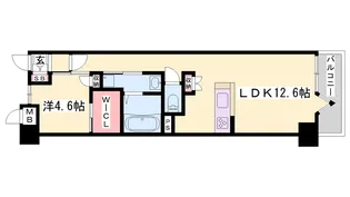 キャッスルコート岩端【5階】の間取り