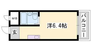 しらさぎメモリアル【110号室】の間取り