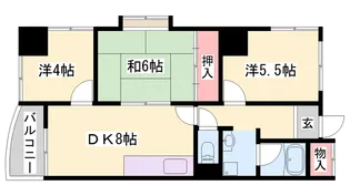 カサ・ディ・フォーレ【4階】の間取り