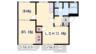 O・BハイツA・B【2階】の間取り