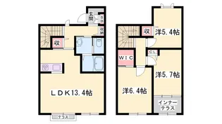シャーメゾン加古川【101号室】の間取り