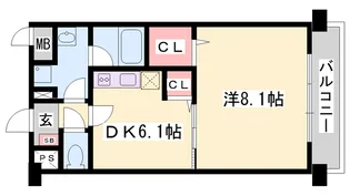 アスリート東延末【5階】の間取り