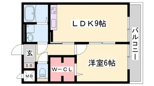 セジュール東浜尻【2階】の間取り