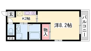 パークサイド姫路【4階】の間取り