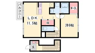 ブリーズ アレイ【2階】の間取り