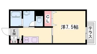 インステージ(In stage)繁昌Ⅰ【1階】の間取り