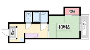 堤ハイツ【305号室】の間取り