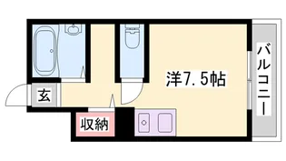 メゾンドウィングⅣ【202号室】の間取り