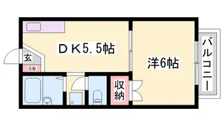 メゾン堀川 C棟【C101号室】の間取り