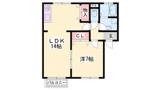 小沢ハイツ【205号室】の間取り