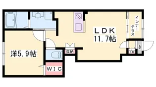 ミモザ【1階】の間取り