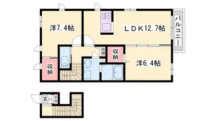 シャモニー【201号室】の間取り