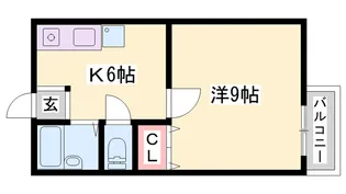 クリエイト太子【2階】の間取り