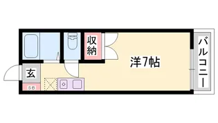 サニーハイツ新在家【2階】の間取り