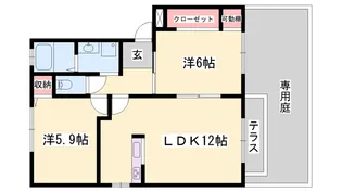 パセオカサベルデ【1階】の間取り