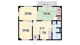 エスポワール田寺【2階】の間取り