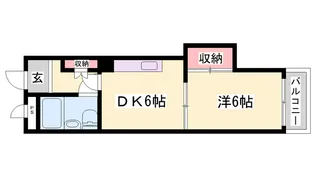 土山中村コーポⅠ【1階】の間取り