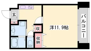 ONE LIGHT坂田町【303号室】の間取り