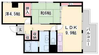 ルークレジデンス姫路【701号室】の間取り