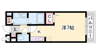 アラモードF【201号室】の間取り