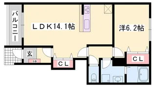 サニーガーデン【1階】の間取り