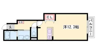 エスターブレA【1階】の間取り