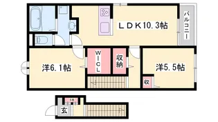 セントレジデンスⅠ【2階】の間取り