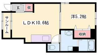 ウエストガーデンⅦ【1階】の間取り