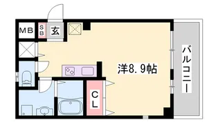 サクシード姫路駅南【3階】の間取り
