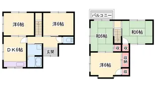 兵庫県加古川市平岡町新在家【一戸建】の間取り