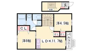 ソレイユ東山Ⅱ【2階】の間取り