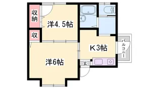 リバーハイツ【1階】の間取り