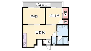 マウントハイツ【1階】の間取り