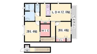 エミマリー川西台【0203号室】の間取り