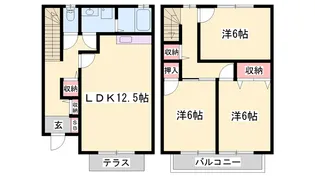 プランレーヌ2【105号室】の間取り