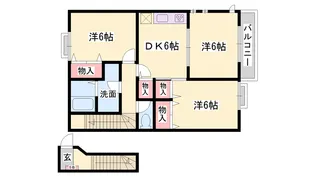 グリーンコーポラスA【201号室】の間取り