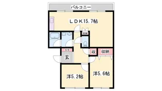 サンハイツ志染【305号室】の間取り