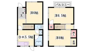 兵庫県加古川市加古川町河原【一戸建】の間取り