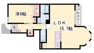 グラン・エスポワール【1階】の間取り
