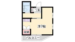 ラフィーネ北八代【3階】の間取り