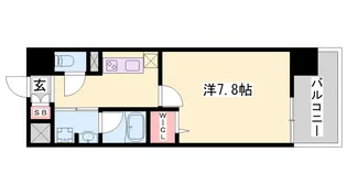 クロスフロント十二所線【7階】の間取り