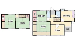 兵庫県姫路市野里【一戸建】の間取り