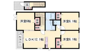 オヒア・レフアⅡ【2階】の間取り