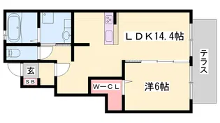 セジュール東雲【1階】の間取り