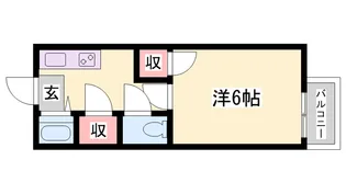 プティメゾンⅢ【1階】の間取り