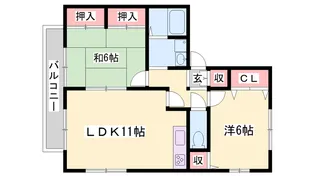 ウィズコート【2階】の間取り