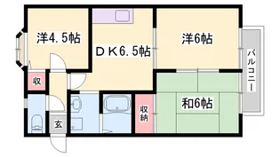サンライフ雅【201号室】の間取り